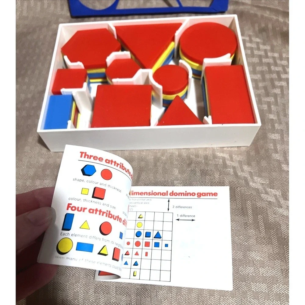 NEW Invicta Learning By Logic 60 Pc. Geometry Plastic Shapes Color Sorting STEM
